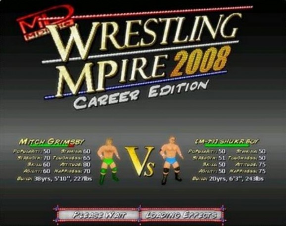 Wrestling MPire 2008: Management Edition screenshot