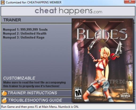 X-Blades +3 Trainer screenshot