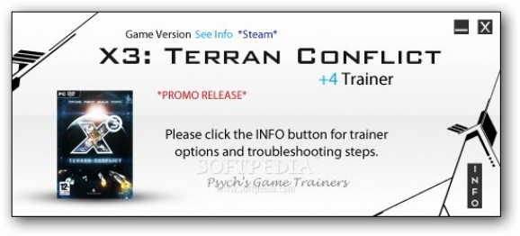 X3: Terran Conflict +3 Trainer for 3.2c screenshot