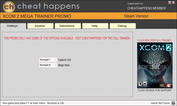XCOM 2 +2 Trainer screenshot