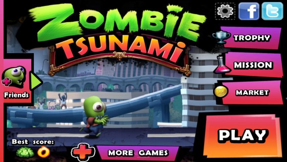 Zombie Tsunami for Windows 8 screenshot