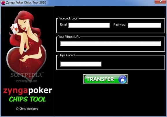 Zynga Poker Chips Tool screenshot