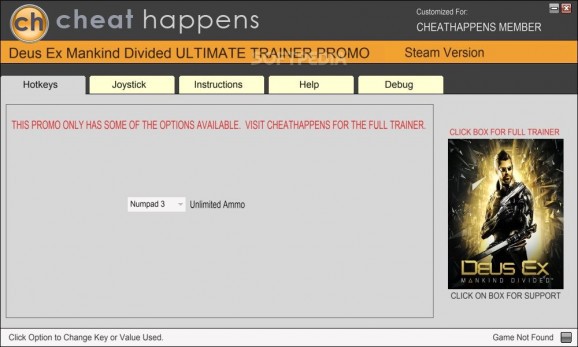Deus Ex: Mankind Divided +1 Trainer screenshot