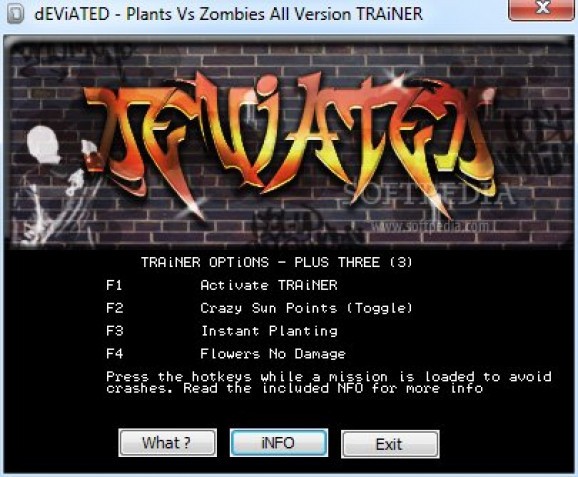 Plants vs Zombies +3 Trainer screenshot