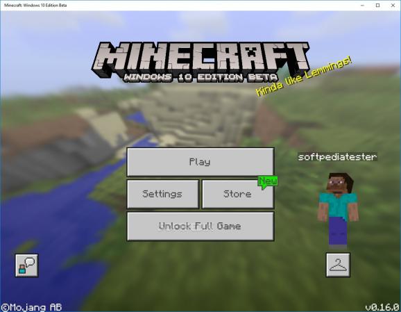 Minecraft for Windows 10 screenshot