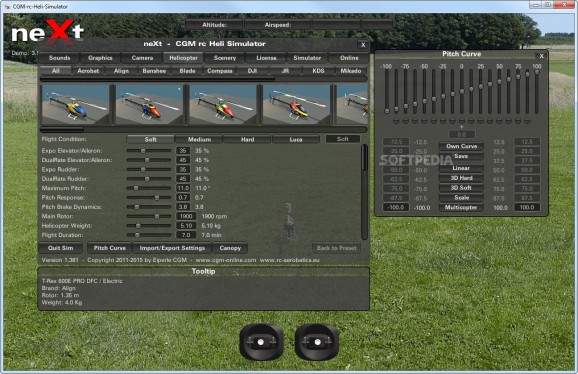 neXt - CGM rc Heli Flight Simulator Demo screenshot